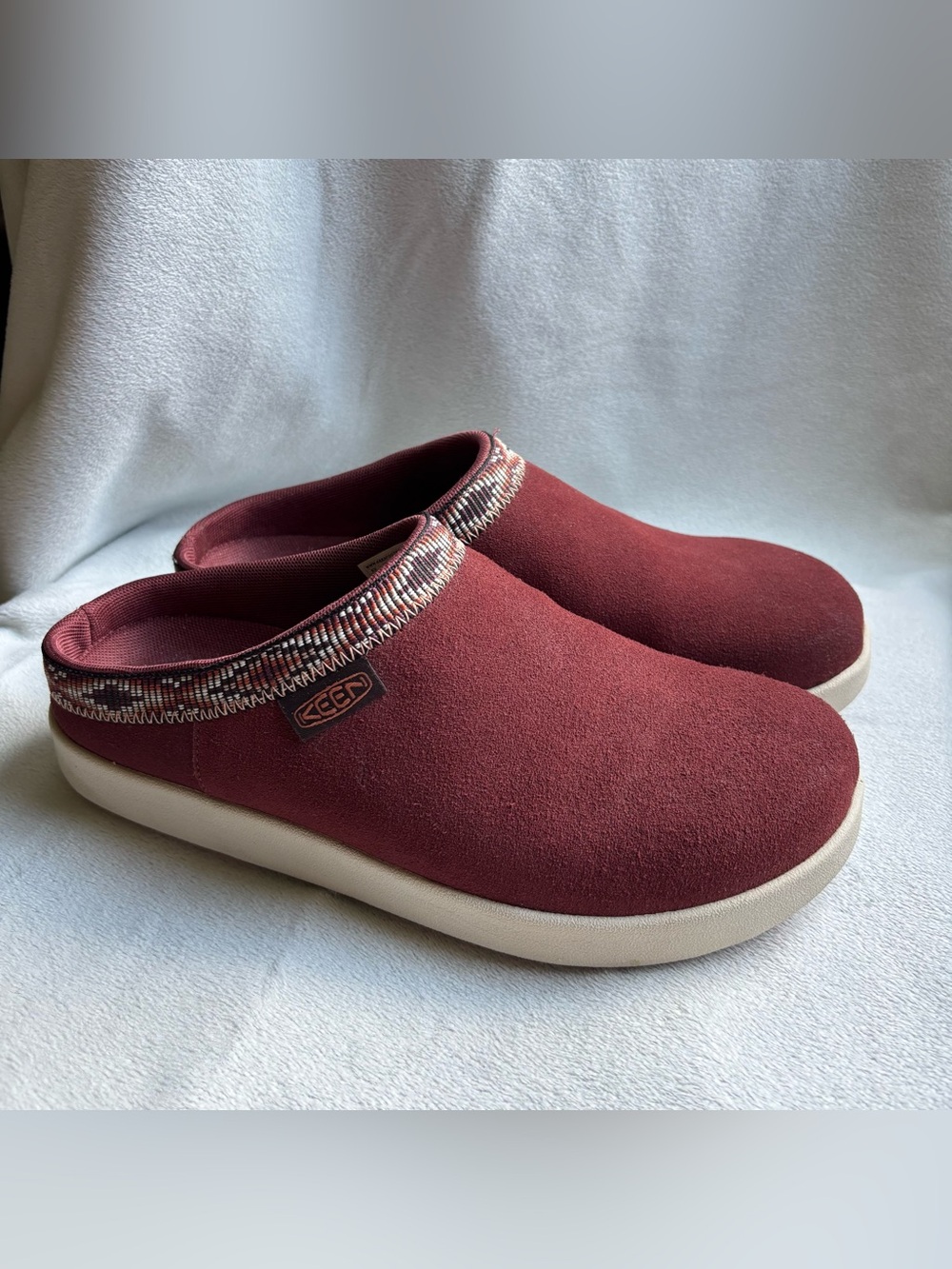 Keen Women's Elle Suede Mule in Andorra Birch W8.5 US - Picture 2 of 13